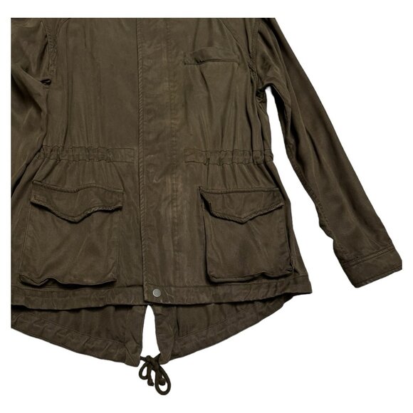 WILFRED FREE Aritzia Army Green Lightweight Military Jacket Womens Medium - Picture 4 of 4